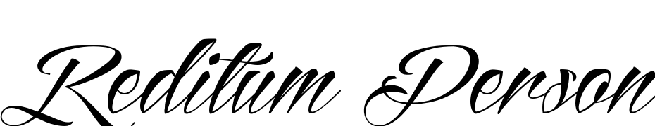 Reditum Personal Use Only Font Download Free